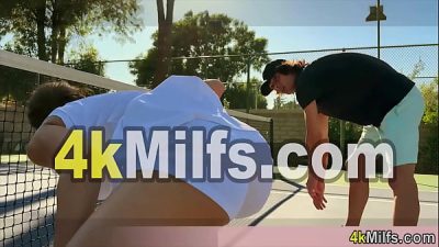 Beautiful tennis instructor MILF need to get her daily quickie fuck to stay healthy and sporty