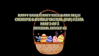 BUBBLE BUTT SORORITY GIRL GETS TWO DICKS INSIDE Her PUSSY in EASTER ORGY